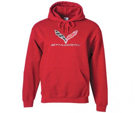 Hoodie/Hooded Sweatshirt With C7 Logo Red