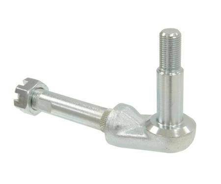 63-82 Shock Absorber Mount Bracket - Rear Lower Left With Slotted / Castle Nut