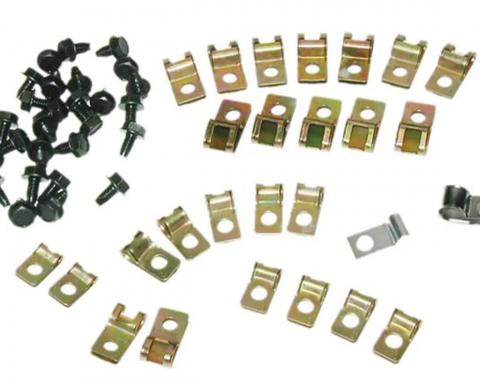 Corvette Brake Line Clips, 34 Piece, 1974-1982