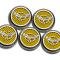 1997-2004 Corvette C5 & Z06 Fluid Cap Covers 5Pc Set With Carbon Fiber Crossed Flags,  Solid