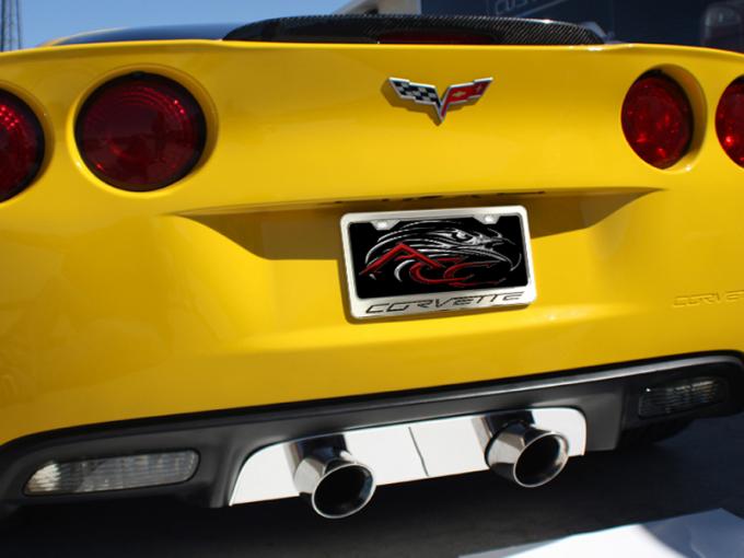 Corvette C6 License Plate Frame with "Corvette" Lettering