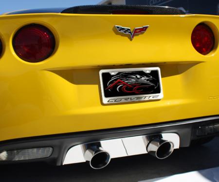 Corvette C6 License Plate Frame with "Corvette" Lettering