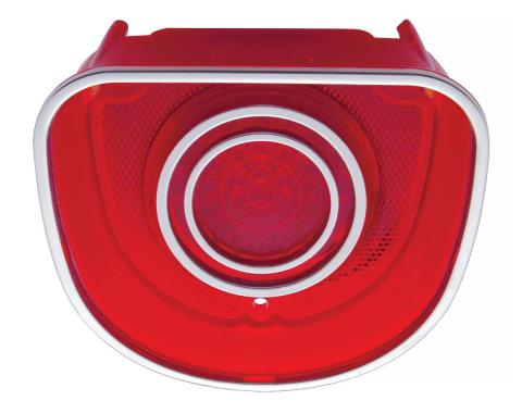 United Pacific 40 LED Tail Light W/3 Stainless Steel Trim For 1968 Chevy Caprice & Impala CTL6801LED