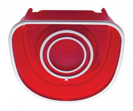 United Pacific 40 LED Tail Light W/3 Stainless Steel Trim For 1968 Chevy Caprice & Impala CTL6801LED