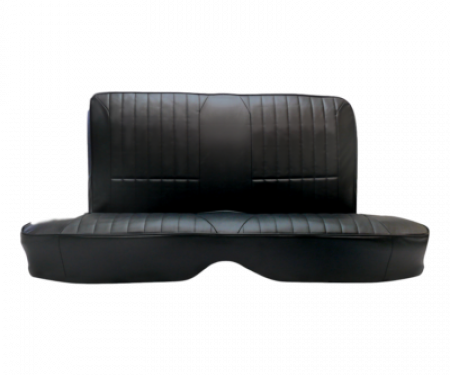 Mustang Procar Rear Seat Cover, Rally, Fastback, 65-66 | Black Vinyl