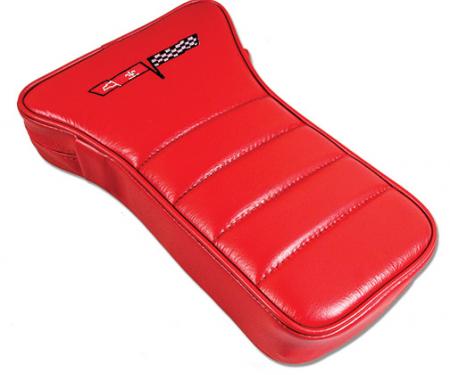 Corvette America 1979-1981 Chevrolet Corvette Center Armrest Embroidered Leather 425024E | 77-81 Red