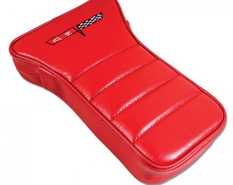 Corvette America 1979-1981 Chevrolet Corvette Center Armrest Embroidered Leather 425024E | 77-81 Red