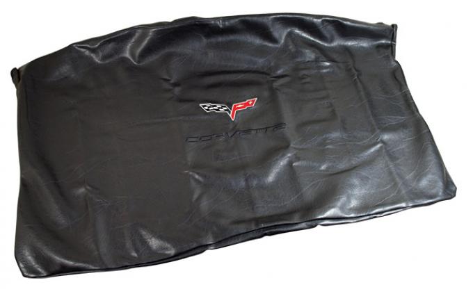 Corvette America 2005-2013 Chevrolet Corvette Embroidered Top Bag Black with Black C6 Logo 41623