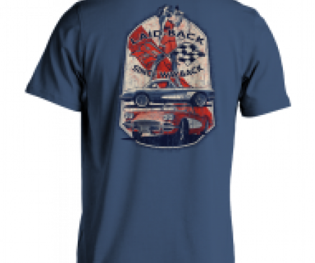 Laid Back Galley Pinup Vette-Men's Chill T-Shirt