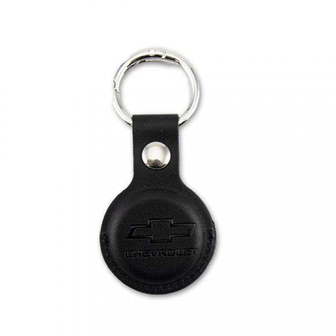 Chevy Bowtie Leather Airtage Case Keychain