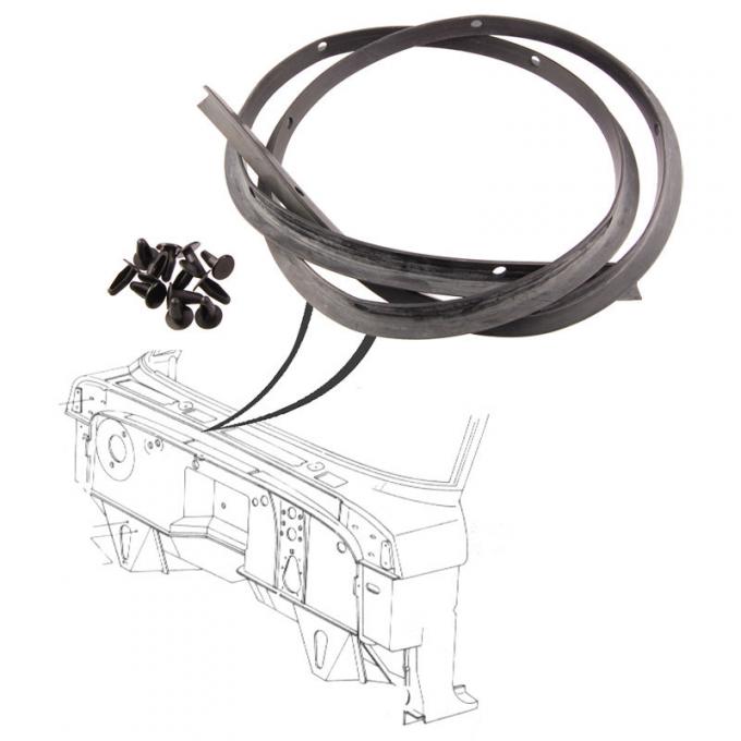 Dennis Carpenter Firewall to Hood Seal - Cowl Lacing - 1967 Ford Truck C7TZ-16740-A