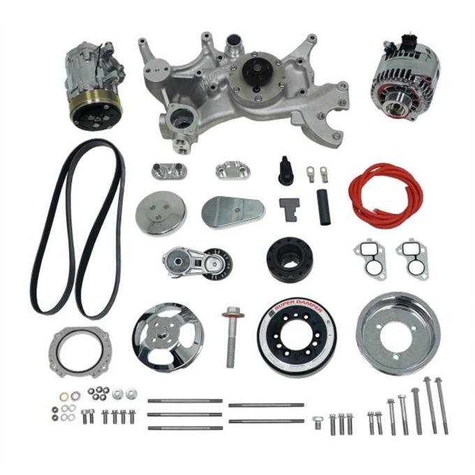 Vintage Air Front Runner™ Drive System GM LS Wet-Sump Polished/Chrome without Power Steering 175022