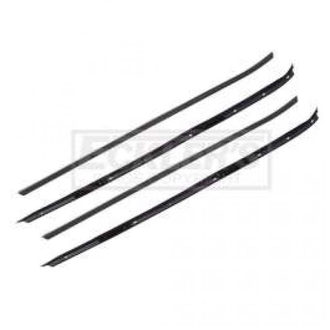 Firebird Inner & Outer Window Felt Weatherstrip Kit Without Chrome Moldings, 1970-1981