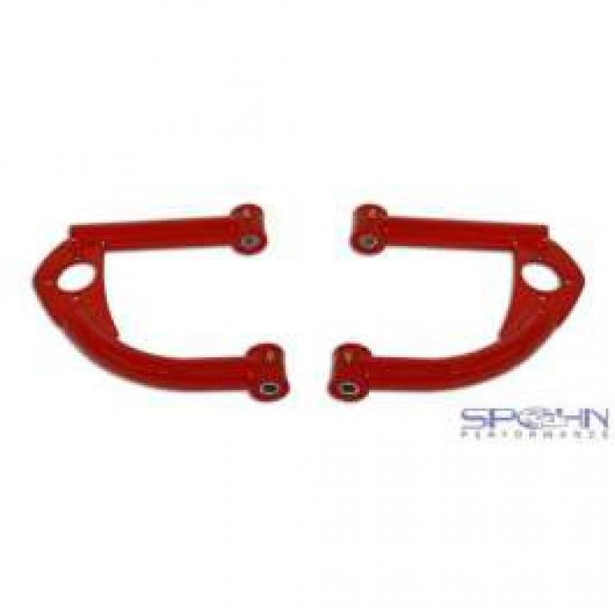 Firebird Upper Control Arms, Front, Tubular, Red, With Bushings, 1993-2002