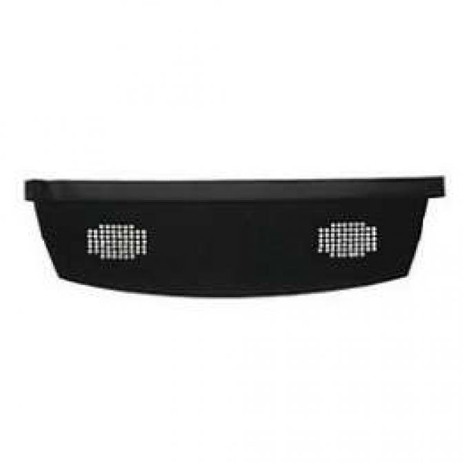 F-Body Rear Package Tray, With Mesh Covered Speaker Cutouts, Black, 1967-1969