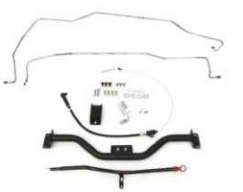 Firebird Automatic Transmission Crossmember Mega Kit, Tubular, Turbo Hydra-Matic 700R4 (TH700R4) & 4L60, 1967-1969