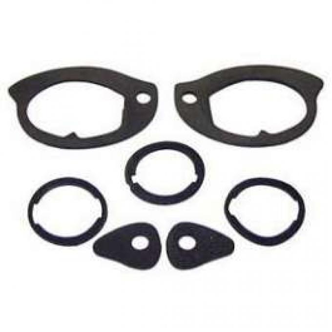 Firebird Door Handle & Trunk Lock Gasket Set, Outside, 1967-1969