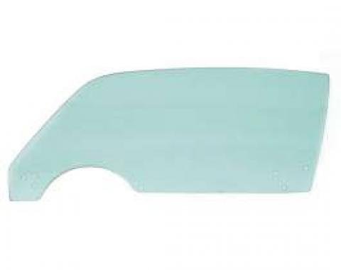Firebird Door Glass, Green Tinted, Left, 1970-1981
