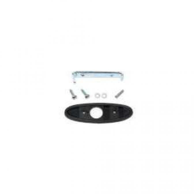 Firebird Mirror Bracket Kit, For Remote Bullet Outside Door, Left, 1970-1981