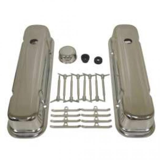 Firebird Chrome Valve Cover Kit, 1967-1977