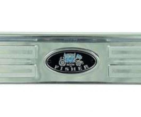 Firebird Door Sill Plate, With Riveted Fisher Emblem, 1967-1969