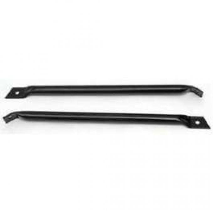 Firebird Fender To Radiator Support Bars, Black, 1967-1969