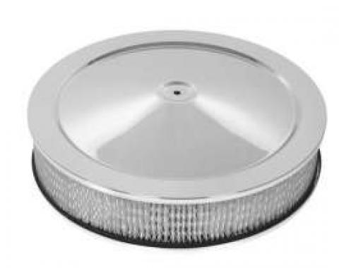 Firebird Air Cleaner, Round Chrome, 14 X 3