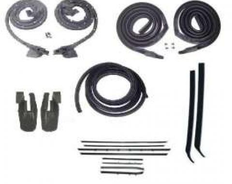 Firebird Coupe Body Weatherstrip Kit, With Replacement Window Felt, For Cars With Standard Or Deluxe Interior, 1968-1969