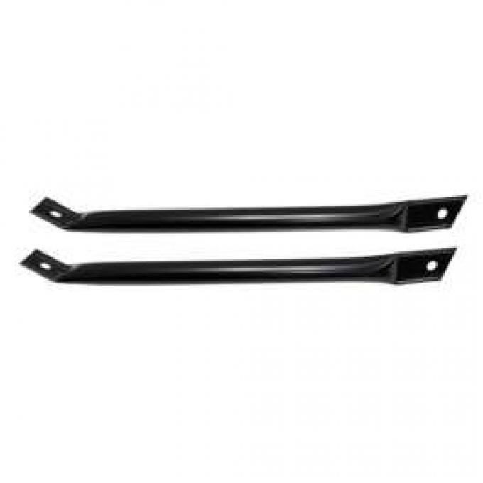 Firebird Fender To Radiator Support Braces, Black, 1970-1981