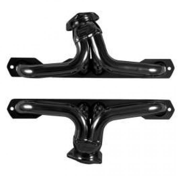 Firebird Headers, Plain Steel Small Block, Shorty, 1982-1992