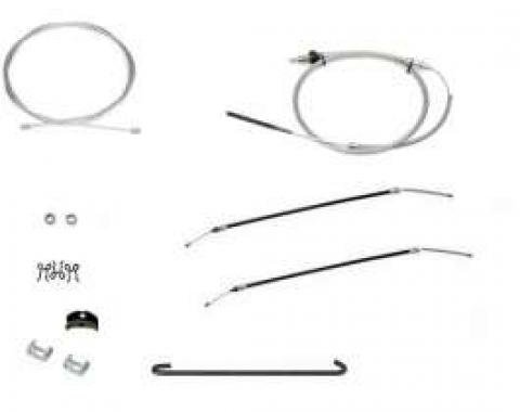 Firebird Parking Brake Cable System Kit, Complete, 1967-1969