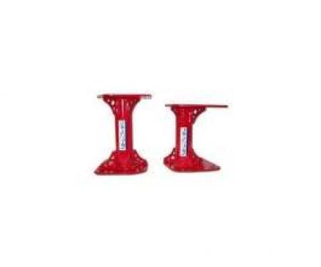 Firebird Motor Mounts, Solid, Tubular, Red, 1998-2002