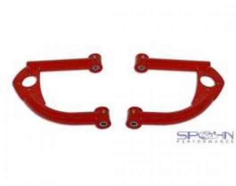 Firebird Upper Control Arms, Front, Tubular, Red, With Bushings, 1993-2002