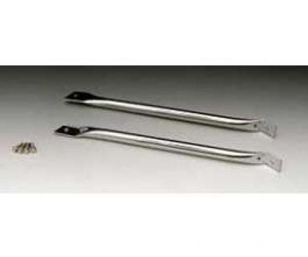 Firebird Fender To Radiator Support Bars, Chrome, 1967-1969