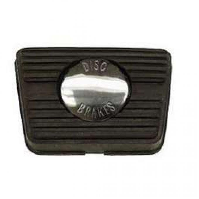 Firebird Brake Pedal Pad, For Cars With Front Disc Brakes &Manual Transmission, 1967-1981