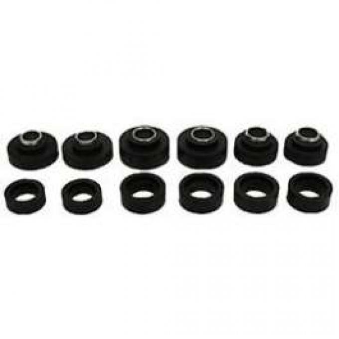 Firebird Body Mount Bushings, Coupe Or T-Top, With Steel Sleeves, 1973-1981