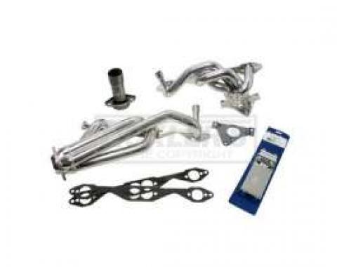 Firebird LT-1 BBK Dual-Catalytic 1-5/8 Chrome Shorty Tuned Length Exhaust Header Kit, 1995-1997