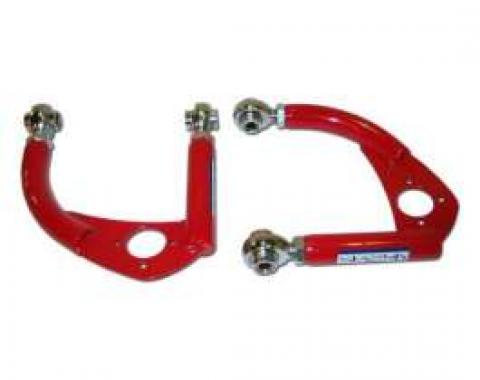 Firebird Front Upper Control Arms, Tubular, Red, With Rod Ends, 1993-2002