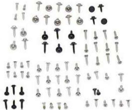 Firebird Basic Interior Screw Kit, Coupe, 1969