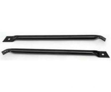 Firebird Fender To Radiator Support Bars, Black, 1967-1969