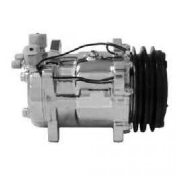 Firebird Air Conditioning Compressor, Chrome, Sanden 508/134A, 1967-1981