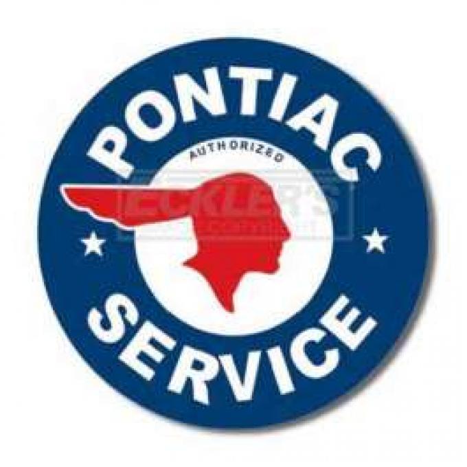 Pontiac Service Tin Sign