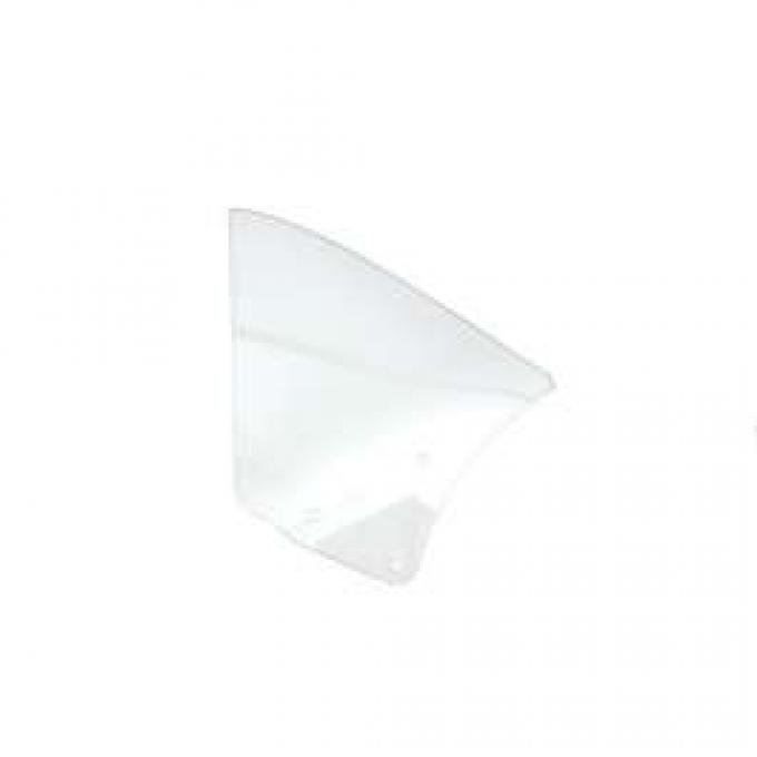 Firebird Quarter Window Glass, Clear, Coupe, Left, 1967-1969