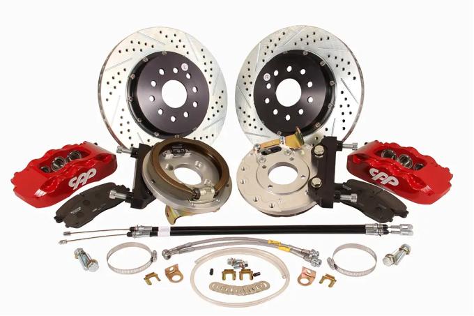 Classic Performance 14" Big Brake Rear Disc Brake Wheel Kit with E-Brake for 68-69 Camaro & 68-74 Nova (C-Clip Rear End) 6774B6RWBK-S14