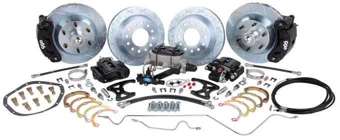 Classic Performance Front and Rear Big Brake Disc Brake Kit with 2.5" Drop Spindles - 6 Lug for 1967-1970 1/2 Ton Chevy Truck 6770FRBK6-BB