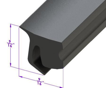 Metro Moulded Parts Fender Skirt Seal. Approximately 10 Ft. Used Per Car LP 111-F