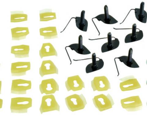 Body Side Molding Clip Kit, 34 Pieces, 1968-1972