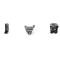 AMD Front Spring Hanger and Reinforcement Set, RH, 3pcs, 81-91 Chevy GMC CK 4WD Truck SUV 349-4081-4RS