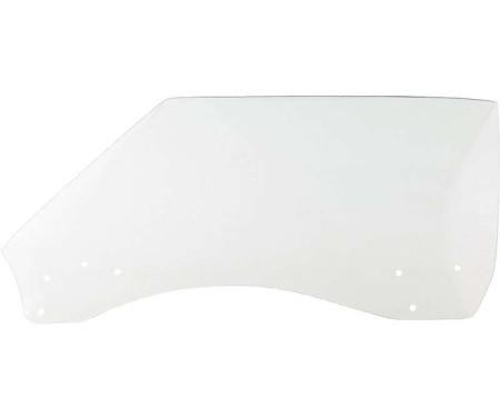 Firebird Door Window Glass, Clear, Coupe & Convertible, Left, 1968-1969
