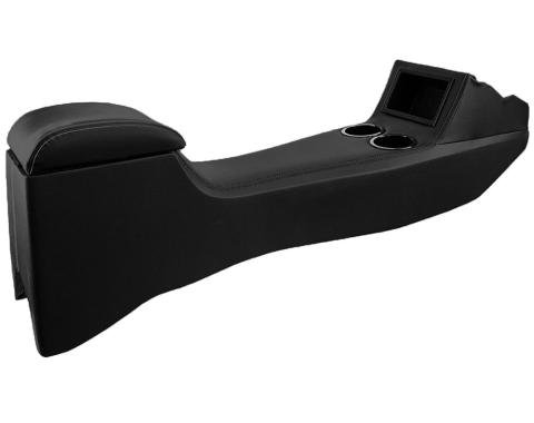 TMI Full Length Console, Sport Pattern  1957 Chevrolet Bel Air, Nomad, 210, 510/ Hardtop, Sedan & Wagon, Black Madrid Vinyl W/Black Stitch 25-83501-2295-BKS